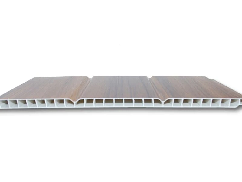 With groove design laminated PVC panel